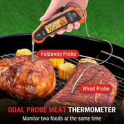 ThermoPro TP710 Dual Probe Waterproof Meat Thermometer for Cooking & BBQ